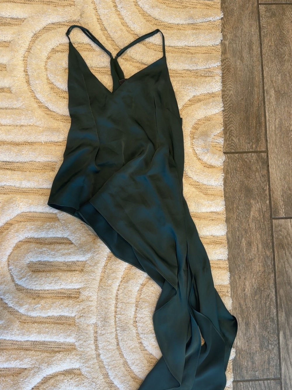 BCBGMaxAzria Emerald Green Cami With Long Tassle